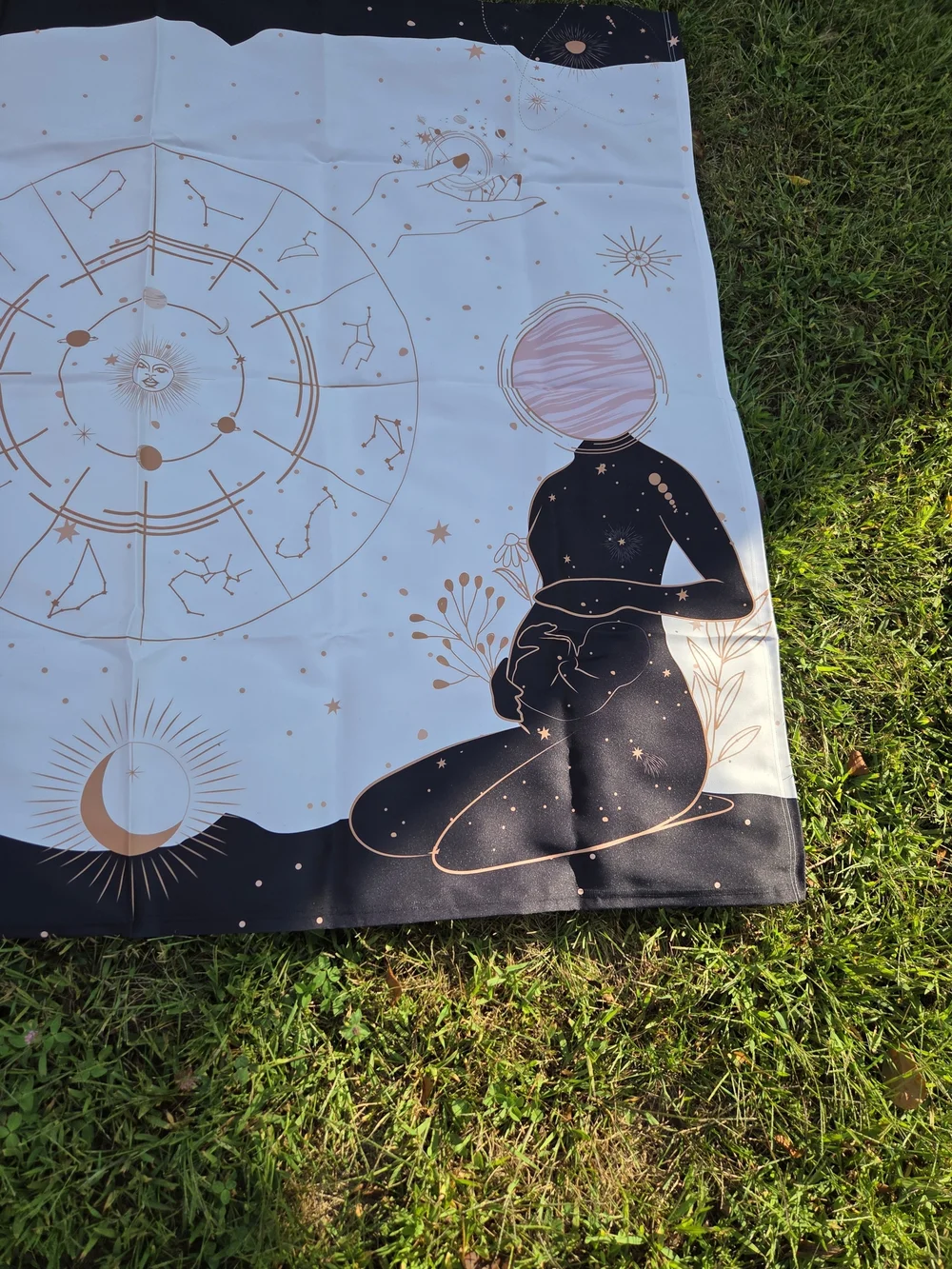 Celestial Zodiac Wall Tapestry Pregnant Women 50x58